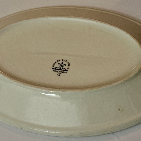 Vintage Homer Laughlin American Rose Oval Serving Platter - Rare Floral Piece - Picture 13 of 15